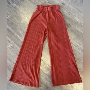 ASOS burnt orange wide leg pants , size S/4